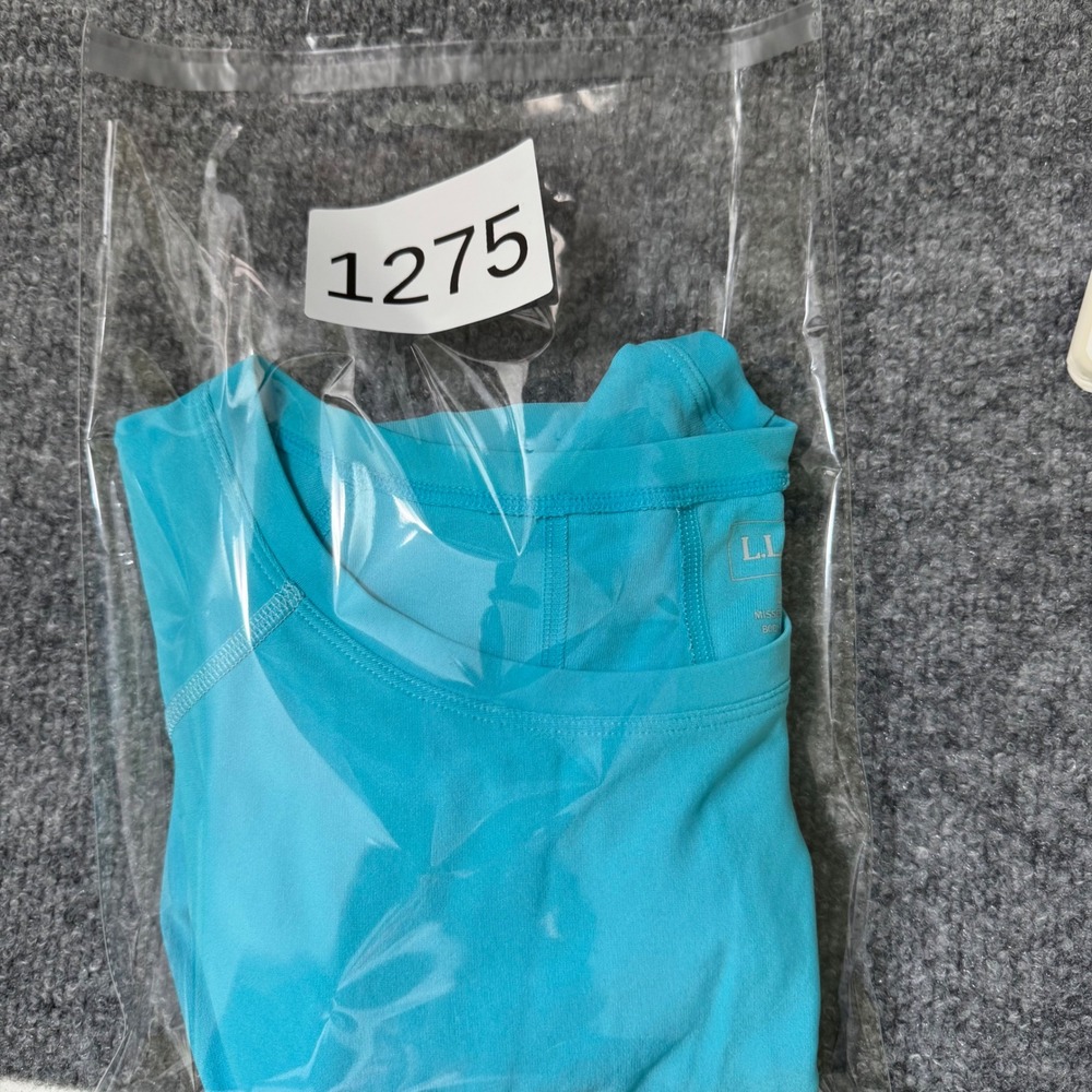 L.L. Bean Sun Shirt Women L Blue UPF 50+ Performance Polyester Active Top 280657 - Picture 7 of 7